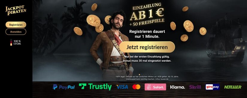 JackpotPiraten Bonus