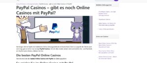 PayPal Casino Auswählen