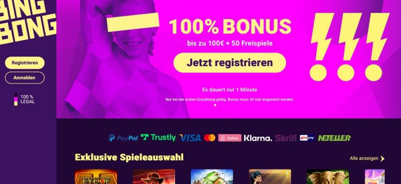 Trustly Casino bester Bonus