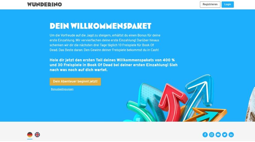 Wunderino gute Casino Erfahrung